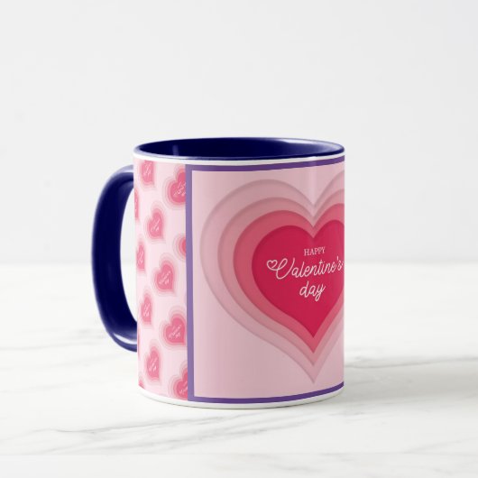 Liebe Elegante Moderne Kunst, Dichtung und Musik Tasse (Vorderseite Links)
