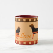 Liebe Elegante Moderne Kunst, Dichtung und Musik Tasse (Zentrum)