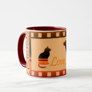 Liebe Elegante Moderne Kunst, Dichtung und Musik Tasse