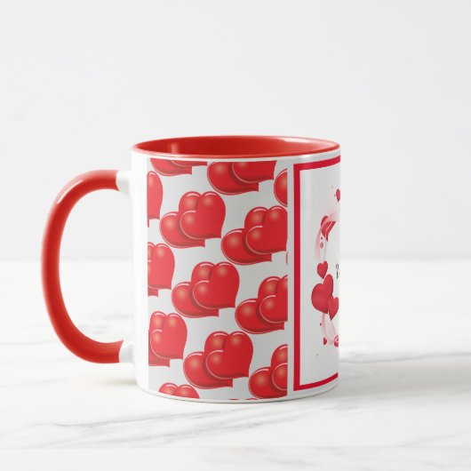 Liebe Elegante Moderne Kunst, Dichtung und Musik Tasse (Links)
