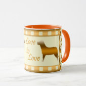 Liebe Elegante Moderne Kunst, Dichtung und Musik Tasse (VorderseiteRechts)