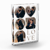 Liebe Elegante Personalisierte Couple FotoCollage Fotoblock (Links)