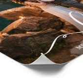 Liebe Elegantes Script Wedding Bride Groom Foto Poster (Ecke)