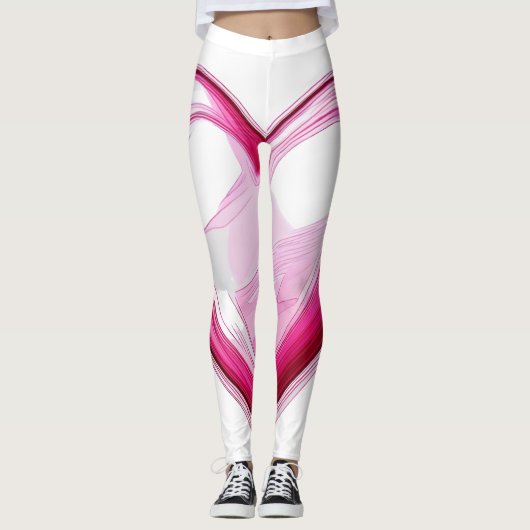 LIEBE Element Niedlich 3D SNS i Liebe Sie rosa Her Leggings (Vorderseite)