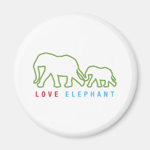 Liebe Elephant Magnet
