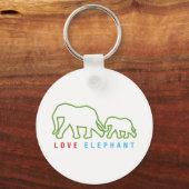 Liebe Elephant Schlüsselanhänger (Vorderseite)