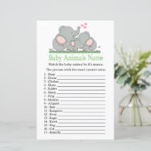 Liebe Elephants Baby Animes Name Game (Stehend Vorderseite)