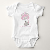 Liebe Elephants Baby Strampler (Vorderseite)