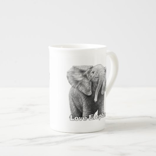 Liebe Elephants Spezielle Tasse (Vorderseite Rechts)