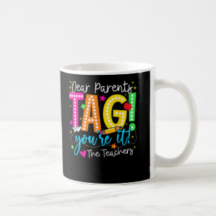 Liebe Eltern markieren Sie es Liebe letzten Schult Kaffeetasse