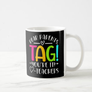 Liebe Eltern markieren Sie es Liebe letzten Schult Kaffeetasse