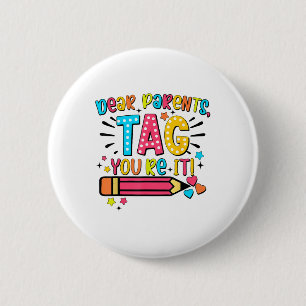 Liebe Eltern Tag Sie es Liebe Lehrer letzten Tag O Button