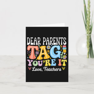 Liebe Eltern Tag Sie sind es Liebe Lehrer Letzten Karte