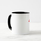 Liebe-Emblem-Wecker-Tasse Tasse (Vorderseite Links)