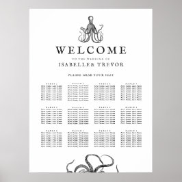 Liebe Embrace | 12 Tabelle Seating Chart Poster
