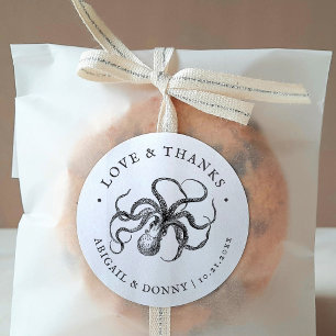 Liebe Embrace Liebe und Dank Runder Aufkleber