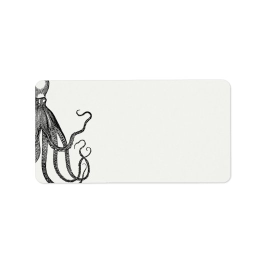 Liebe Embrace | Octopus Themed Blank Address Adressaufkleber (Vorne)