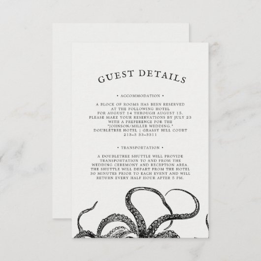 Liebe Embrace | UAWG Response RSVP Karte (Vorne/Hinten)