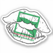 Liebe Emilia-Romagna Emilia-Romagnan Lipstick Aufkleber (Vorderseite)