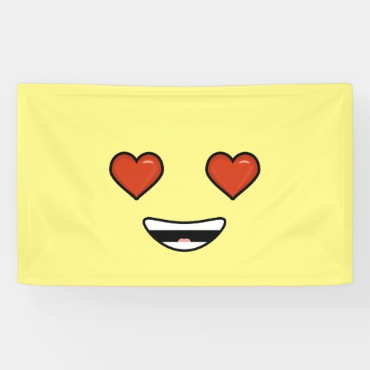 Liebe Emoji Banner (Horizontal)