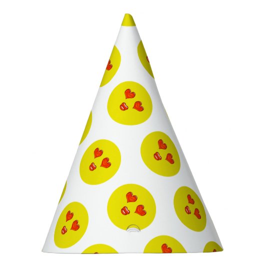Liebe Emoji Birthday Party Partyhütchen (Rechts)