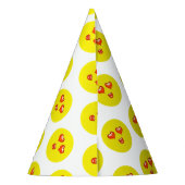 Liebe Emoji Birthday Party Partyhütchen (Rückseite)