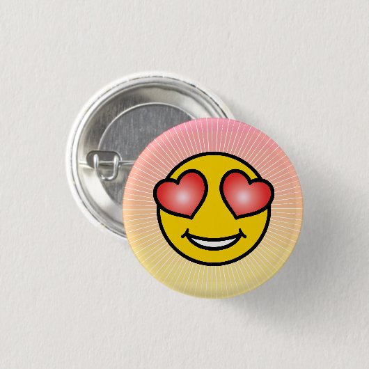 Liebe Emoji Button (Vorne & Hinten)