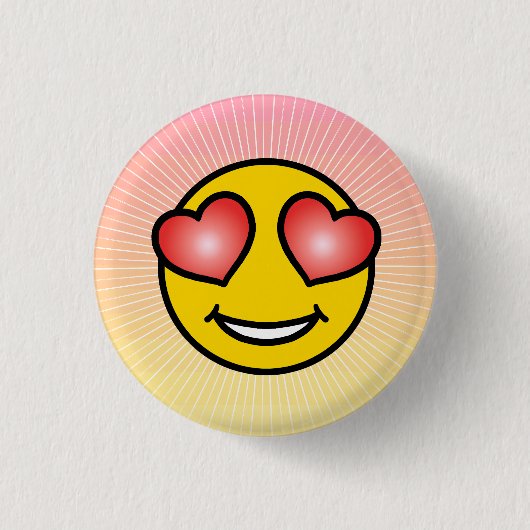 Liebe Emoji Button (Vorderseite)