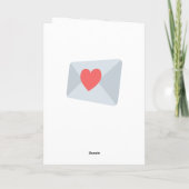 Liebe Emoji Card Feiertagskarte (Rückseite)