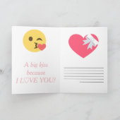 Liebe Emoji Card Karte (Innenseite)