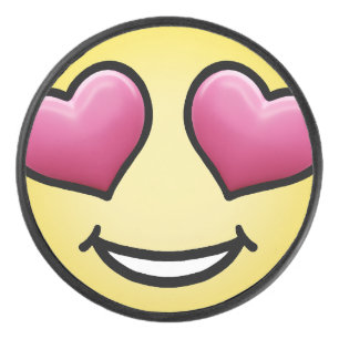 Liebe Emoji Eishockey Puck