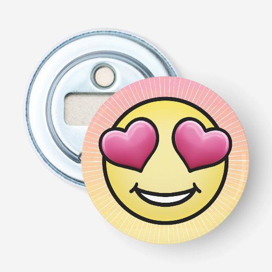 Liebe Emoji Flaschenöffner (Vorderseite)