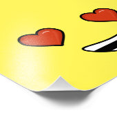 Liebe Emoji Fotodruck (Ecke)