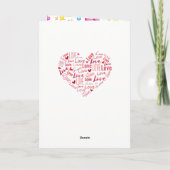 Liebe Emoji Karte (Rückseite)