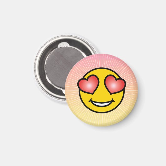 Liebe Emoji Magnet (Vorderseite/Rückseite)