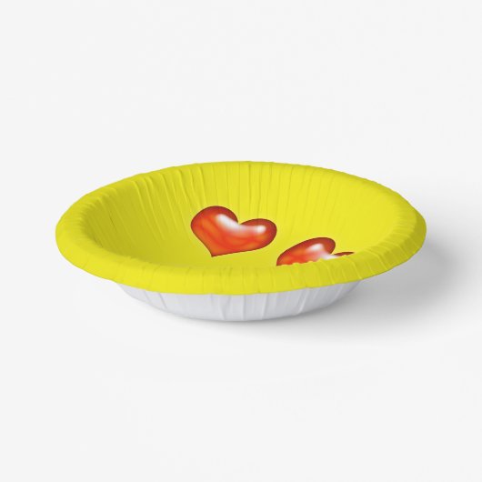 Liebe Emoji Pappteller (Gewinkelt)