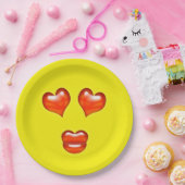 Liebe Emoji Pappteller (Party)