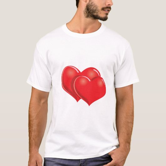 Liebe Emoji Valentine T - Shirt (Vorderseite)