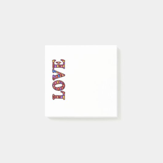 Liebe Emojis Post-It® Notes, 3" x 3" Post-it Klebezettel (Vorderseite)