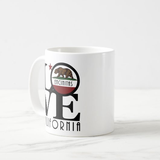 LIEBE Encinitas 11oz Kaffeetasse (Vorderseite Links)
