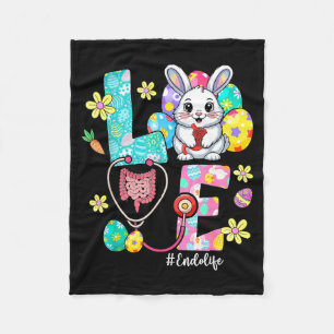 Liebe Endo Leben Endo Krankenschwester Hase Stetho Fleecedecke