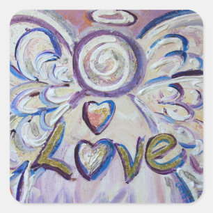 Liebe Engel Inspirational Word Art Decal Sticker