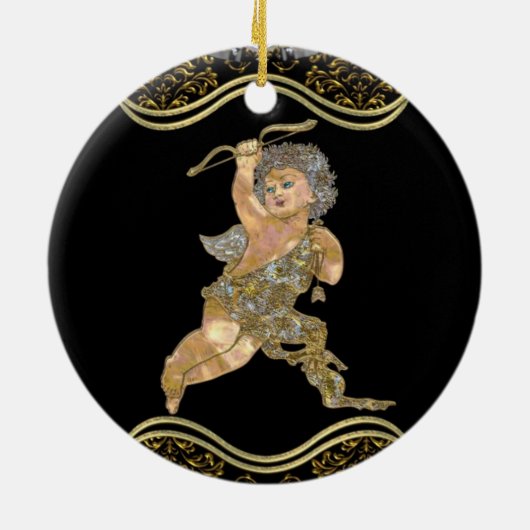 Liebe-Engel Keramikornament (Hinten)