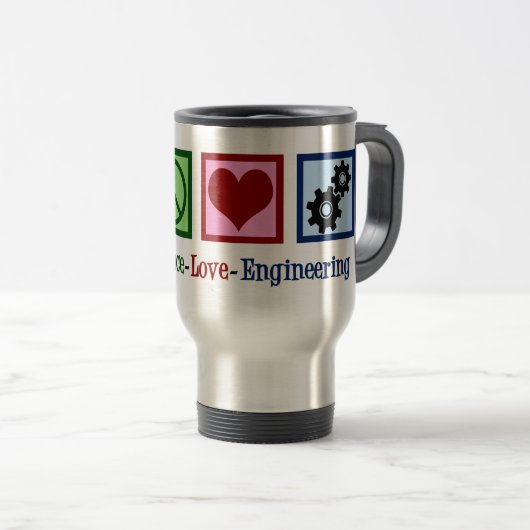Liebe Engineering Company Engineer Reisebecher (VorderseiteRechts)