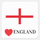 Liebe England Protest Sticker (Vorderseite)