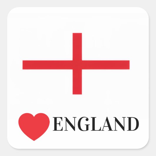 Liebe England Protest Sticker (Vorderseite)