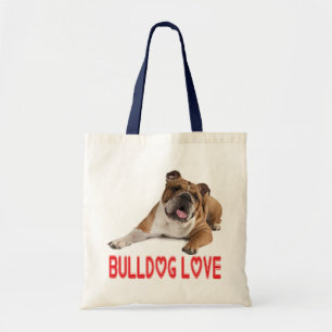 Liebe Englisch Bulldogge Tan & Weißer Welpe Hund Tragetasche