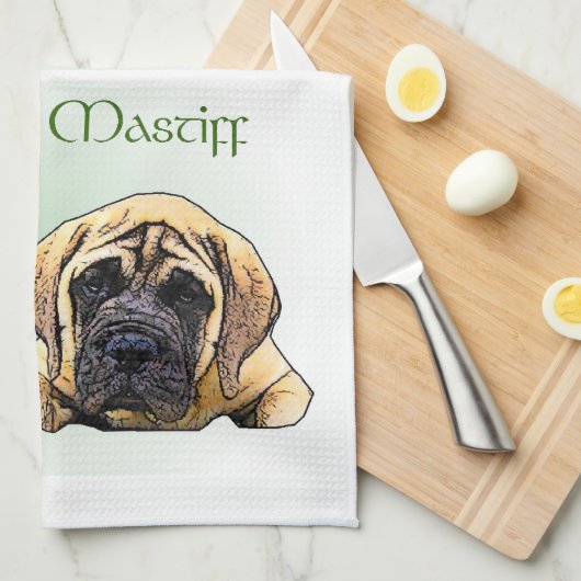 Liebe Englisch Mastiff Handtuch (Viertel Falte)