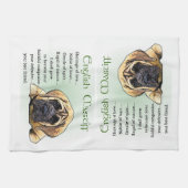 Liebe Englisch Mastiff Handtuch (Horizontal)