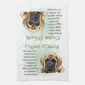 Liebe Englisch Mastiff Handtuch (Vertikal)